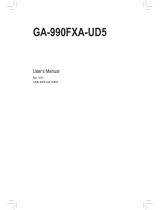 Gigabyte GA-990FXA-UD5 User manual