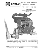 Rotax 377 User manual