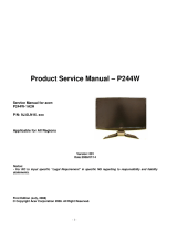 Acer P244W User manual