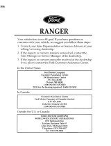 Ford ranger 1995 Owner's manual