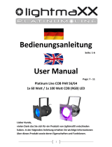Lightmaxx Platinum Line COB PAR 56/64 User manual