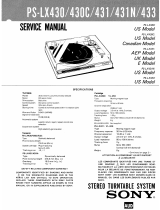 Sony PS-LX430C User manual