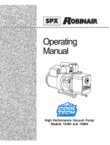 Robinair 15400 Operating instructions