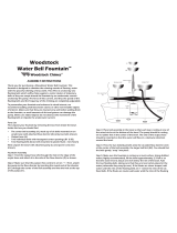 Woodstock Chimes Woodstock Water Bell Fountain Assembly Instructions