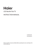 Haier LE50K6500U User manual