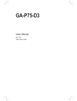 Gigabyte GA-B75-D3V User manual