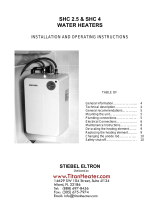 STIEBEL ELTRON SHC 4 Installation And Operating Instructions Manual