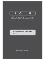 SOtM sMS-100 Operating Instructions Manual