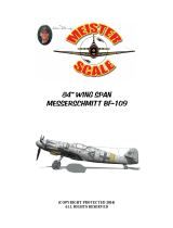 Meister Scale 84” WING SPAN MESSERSCHMITT BF-109 Assembly Manual