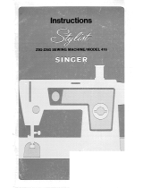SINGER Stylist 416 Instructions Manual