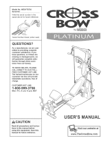 Weider CrossBow Platinum WESY78730 User manual