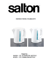 Salton SCK25 Instructions & Warranty