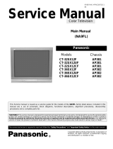 Panasonic CT36SX12F - 36" COLOR TV User manual