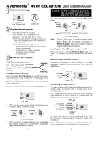 Avermedia EZCapture Quick Installation Manual