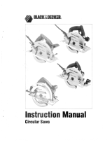 Black & Decker Circular Saws User manual