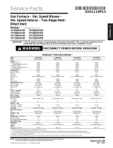 American Standard TDY060R9V3W Service Facts