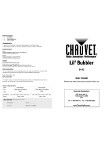 Chauvet Lil’ Bubbler B-50 User manual