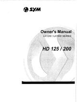SYM HD 125 Owner's manual