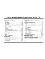 Chevrolet 2005 Tahoe Owner's manual
