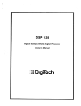 DigiTech DSP-128 Owner's manual