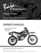 Baja motorsports SSR200 Owner's manual