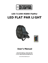 Adkins LED-7x10W-RGBW-FlatPar User manual