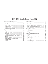 GMC 2007 Acadia Owner's manual