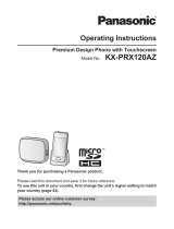 Panasonic KX-PRX120AZ Operating Instructions Manual