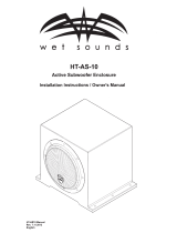 Wet Sounds HT-AS-10 Installation Instructions & Owner's Manual