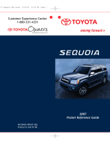 Toyota SEQUOIA 2007 Pocket Reference Manual