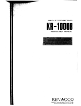 Kenwood KR-1000B User manual