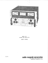 Audio Research D79 Owner's manual