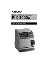 Amano PIX-3000x Series Operating instructions