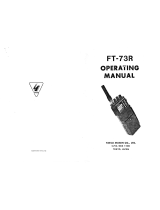 YAESU FT-73R Operating instructions