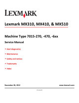Lexmark MX510de Series User manual
