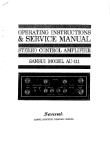 Sansui AU-111 Operating Instructions And Service Manual