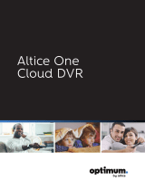 Optimum Altice One Cloud DVR User manual