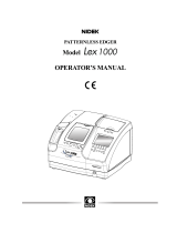 Nidek Medical Lex 1000 User manual