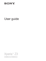 Sony Xperia Z3 D6653 User manual