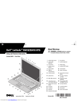 Dell Latitude E6410 ATG Setup Information Manual
