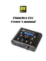Miditech Pianobox Pro Owner's manual