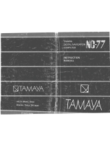 tamaya nc-77 User manual