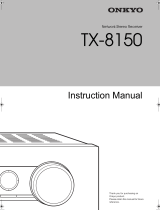 ONKYO TX-8150 User manual