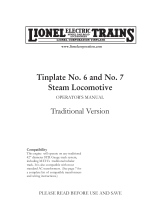 Lionel Tinplate No. 6 User manual