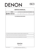 Denon AVR-1513 User manual