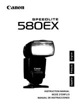 Canon 580EX - Speedlite II - Hot-shoe clip-on Flash User manual