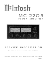 McIntosh MC 22O5 Service Information