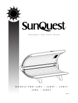 Sunquest PRO 24RS Assembly And User's Manual