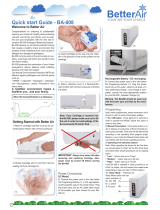 Better Air BA-008 Quick start guide