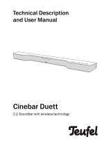 Teufel Cinebar Duett Owner's manual